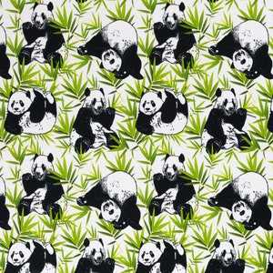 Tessuto Panda, Sudore estivo Panda, French terry, Swafing