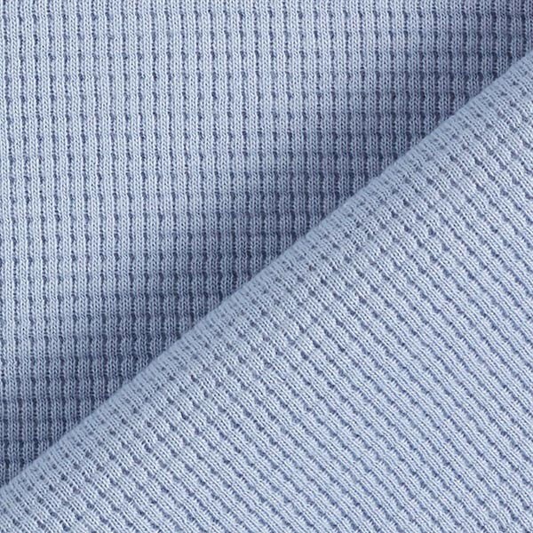 Waffle knit jersey, waffle jersey, waffle fabric, 100% cotton, light blue