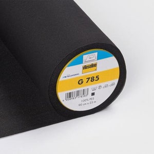 Non-woven line G 785, 33, fabric insert 90 cm, black