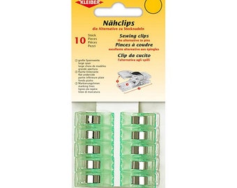 Kleiber sewing clips 10 pack, green, fabric clip