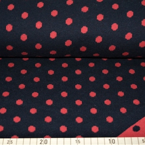 ORGANIC cotton, organic knitted dots - 100% cotton - stretchy -organic cotton