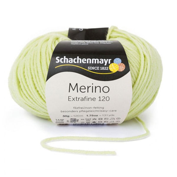 Schachenmayr Wolle, Extrafine, 50G, 00175, Grün