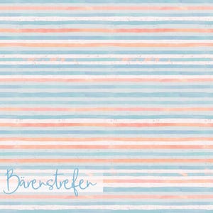 Organic cotton jersey bear stripes Lillestoff