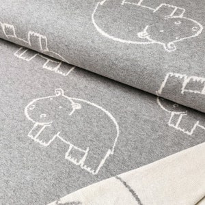 ORGANIC cotton knitwear - 100% cotton - stretchy - Happy Hippo, organic cotton