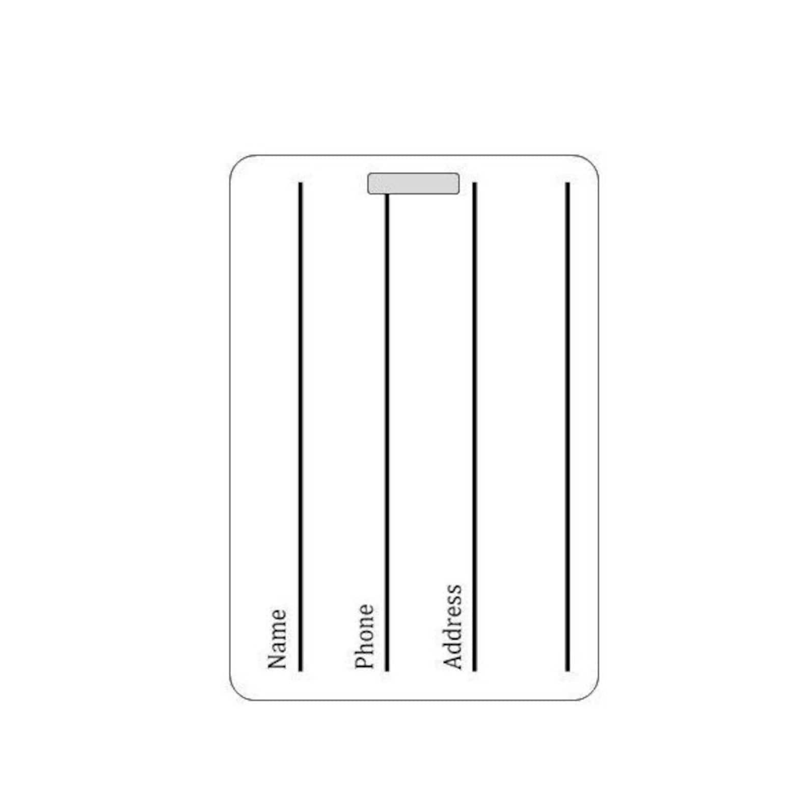 Luggage Bag Tag. Customizable. New Design. Etsy