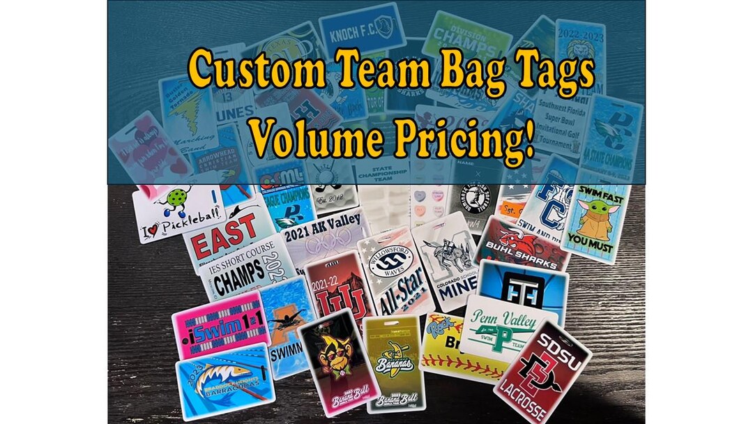 FULLY CUSTOMIZED Bag Tags, Over 25,000 Sold! Custom Bag Tags With Loop ...