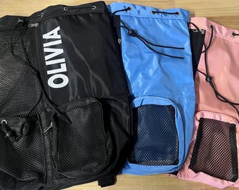 Personalized Swim Mesh Bag.  Swim Practice Bag. Great For Swimmers Or The Beach!