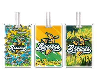 Custom Baseball Bag Tags.  Custom Baseball Team Gifts.  From the same people that make bag tags for the Savannah Bananas