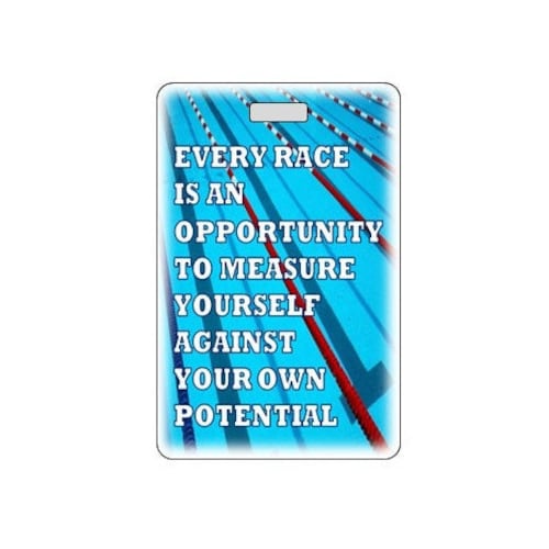 Personalized Swim Bag Tags. Customize Swimmer Name. Made in Etsy