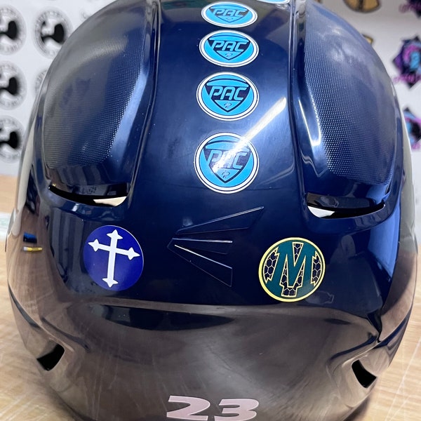 Softball Helmet Award Decals Etsy