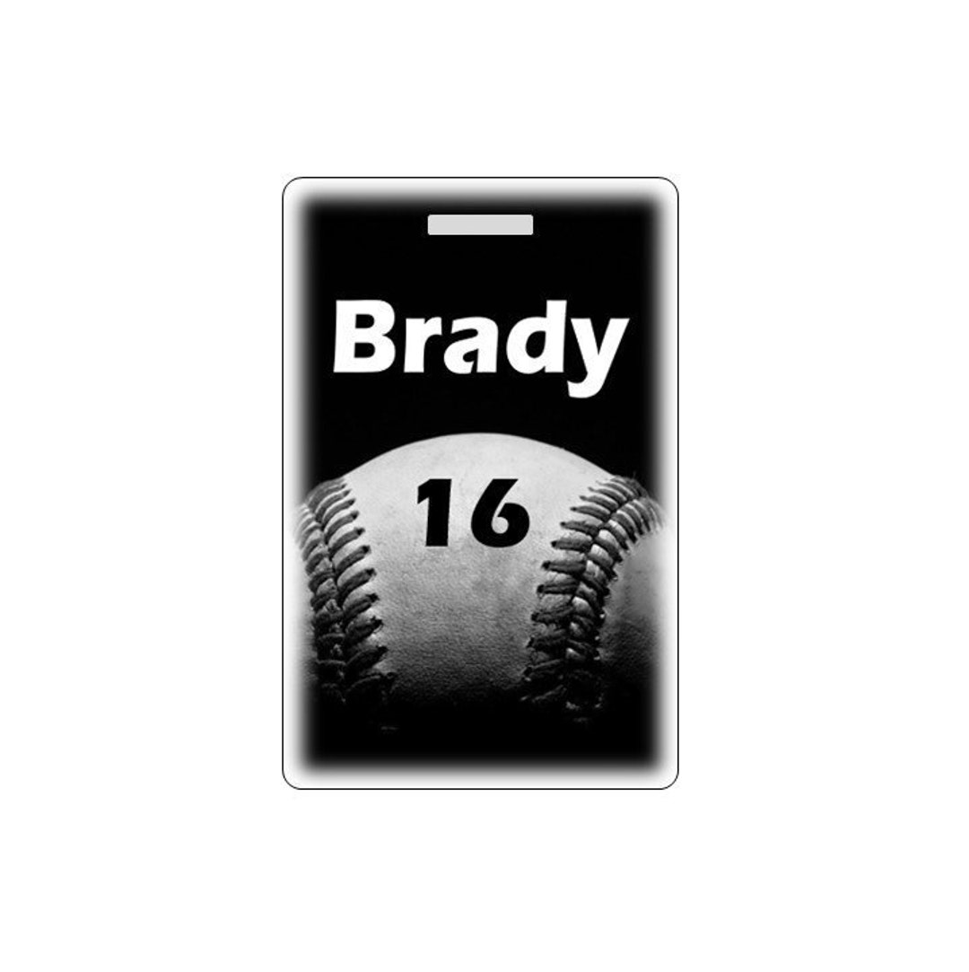 Baseball Bag Tag. Customizable. Waterproof. Made in USA. Etsy