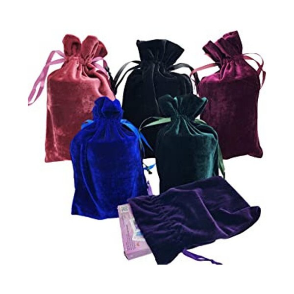 Velvet Tarot Bags Size 6x9 | Oracle Card Bag | Runes Bag | Crystal Bag | Keepsake Bag