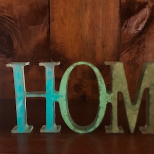 Barattolo shabby chic e scritta in resina