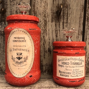 Barattoli shabby crackle