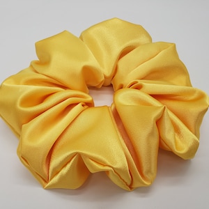 Jumbo silky satin scrunchie, Oversized XXL statement scrunchies, Extra large fashion hair accessories, Ready to ship