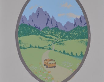 Travel Van Screen Print