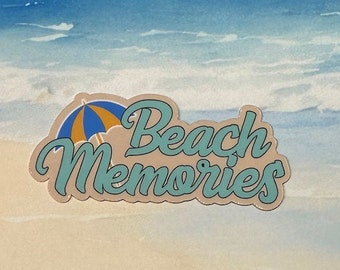 Beach Memories Sticker - Qty 3