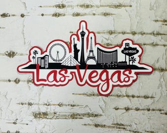 Título de álbum de recortes de Las Vegas - Adhesivo mate