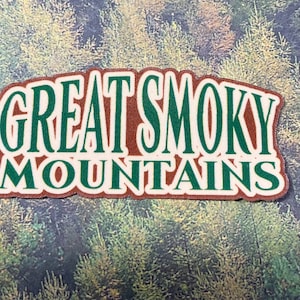 GREAT SMOKY MOUNTAINS Sticker 2.5&quot; x 1.15&quot;