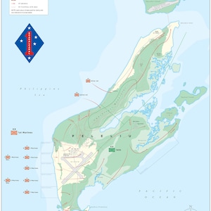 Carte Jpeg téléchargeable de la bataille de Peleliu