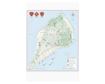 Battle of Iwo Jima Map