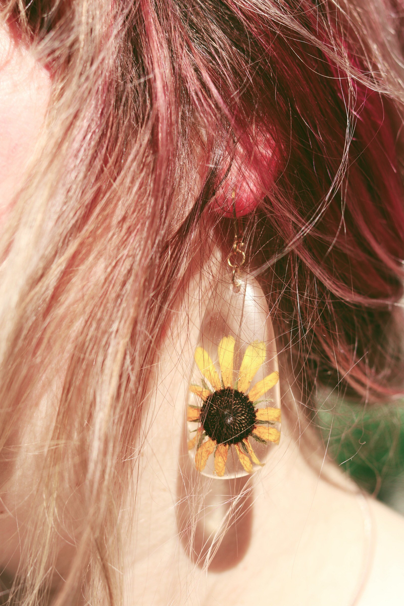 Sunflower Earrings Etsy