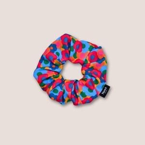 Bloom Floral Hair Scrunchie | Recycled Silky Fabric, Handmade in UK