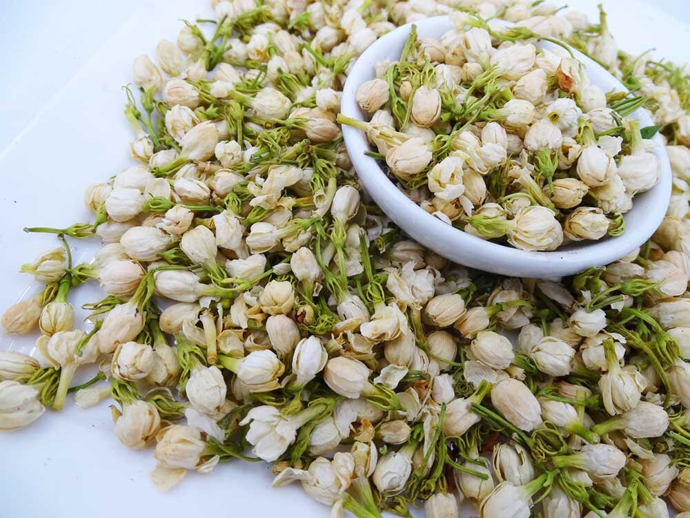 Jasmine Flowers Whole Jasminum grandiflorum - Grown by us!  Dried flo…