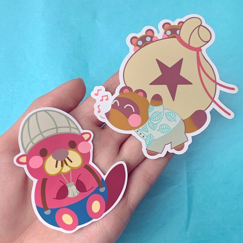 Cute Animal Crossing Villager Sticker Sheets Kawaii ACNH | Etsy