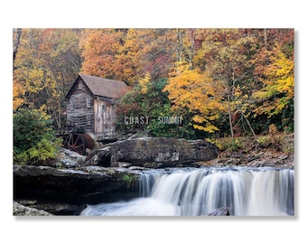 Autumn Mill & Waterfall Photo: West Virginia Fall Colors Wall Art