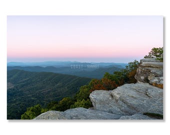 McAfee Knob Sunset Print: Appalachian Trail Wall Art