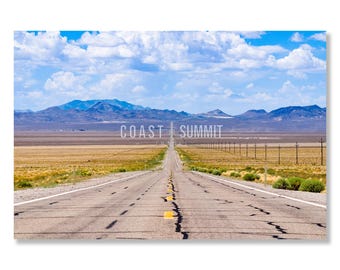 Nevada Desert Highway Print: US Route 6 Wall Art