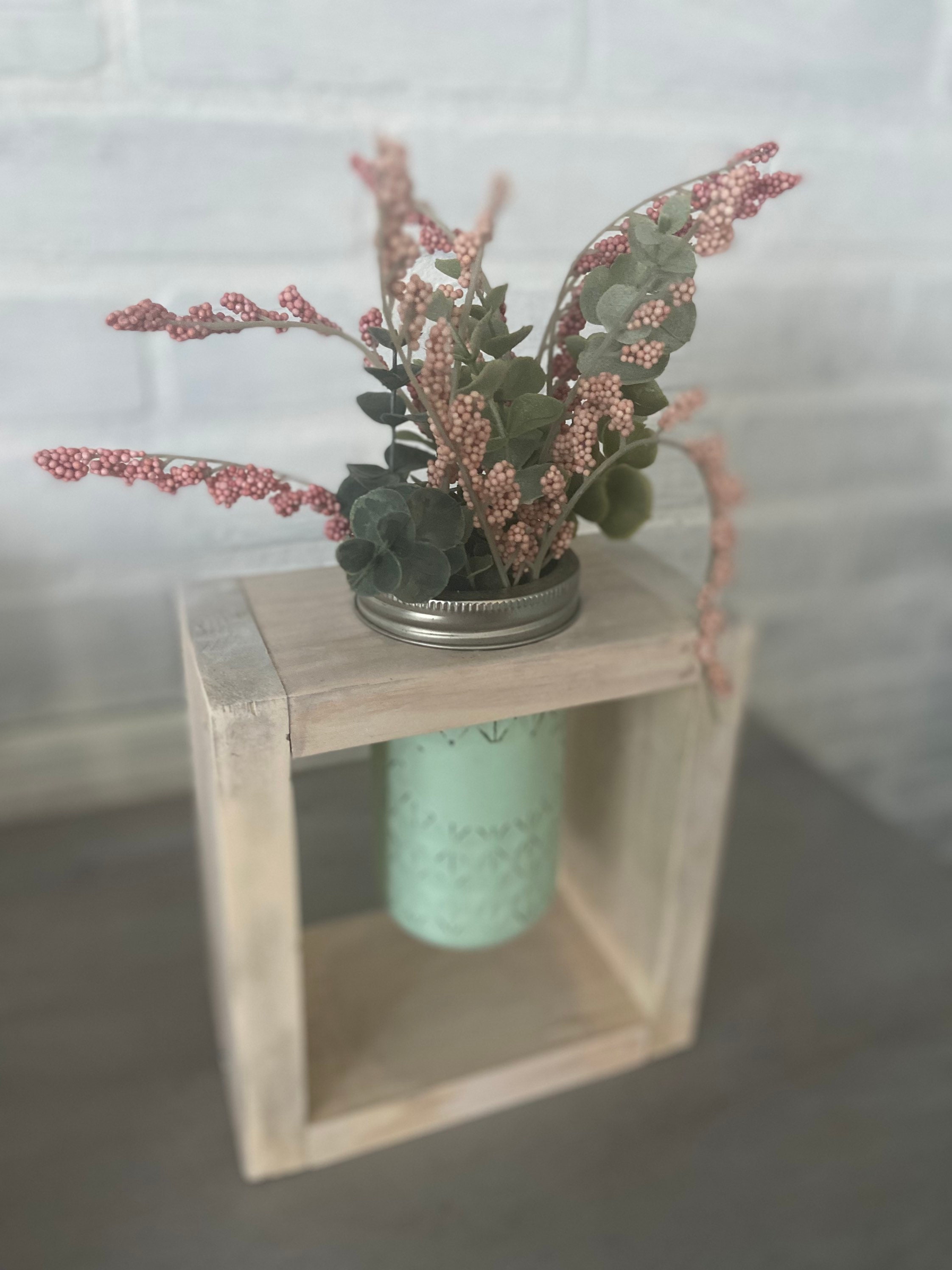 Wooden Mason Jar Vase Stand Vase Stand Wooden Stand Etsy