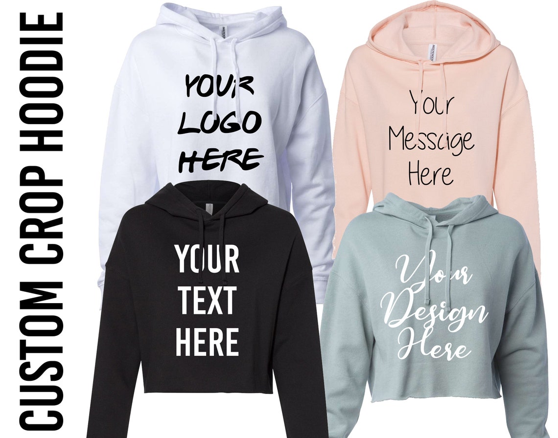 design your own cropped hoodie