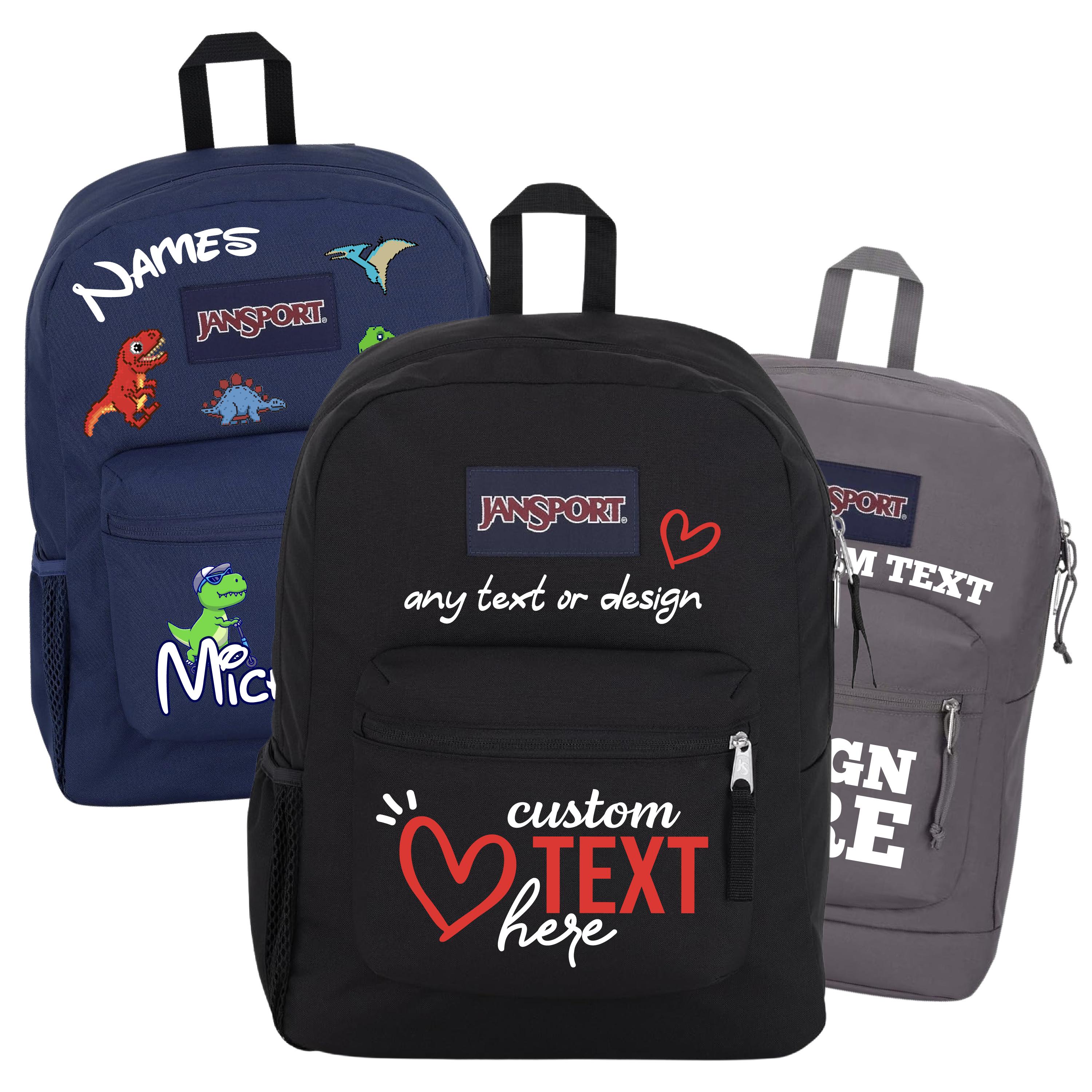 Custom Jansport Backpacks | Name, Logo, Text, Photos or Design | Shoulder  Bag | Carry Bag | Logo | Kids Backpack | School, Work, Travel, Gym - Etsy