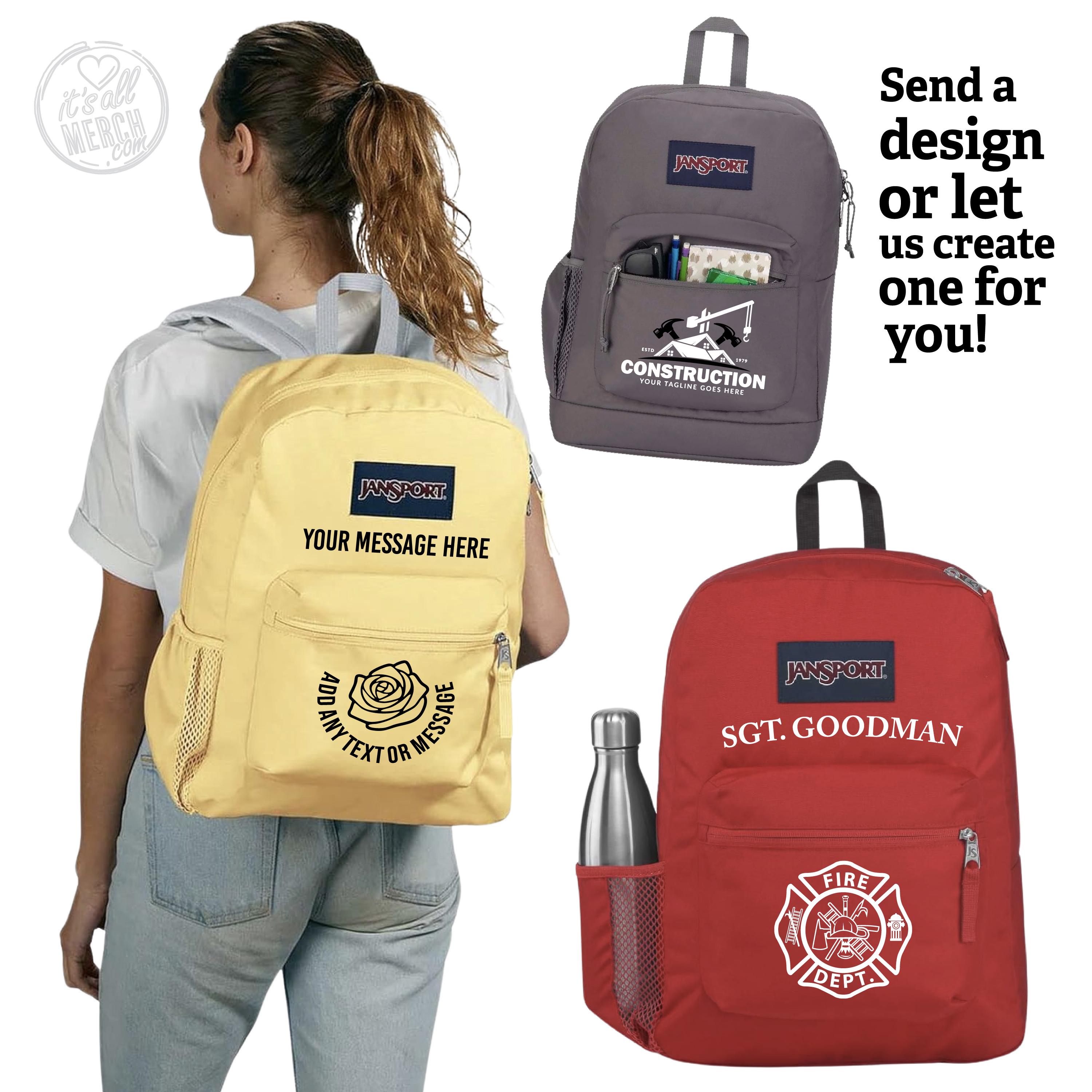 Custom Jansport Backpacks | Name, Logo, Text, Photos or Design | Shoulder  Bag | Carry Bag | Logo | Kids Backpack | School, Work, Travel, Gym - Etsy