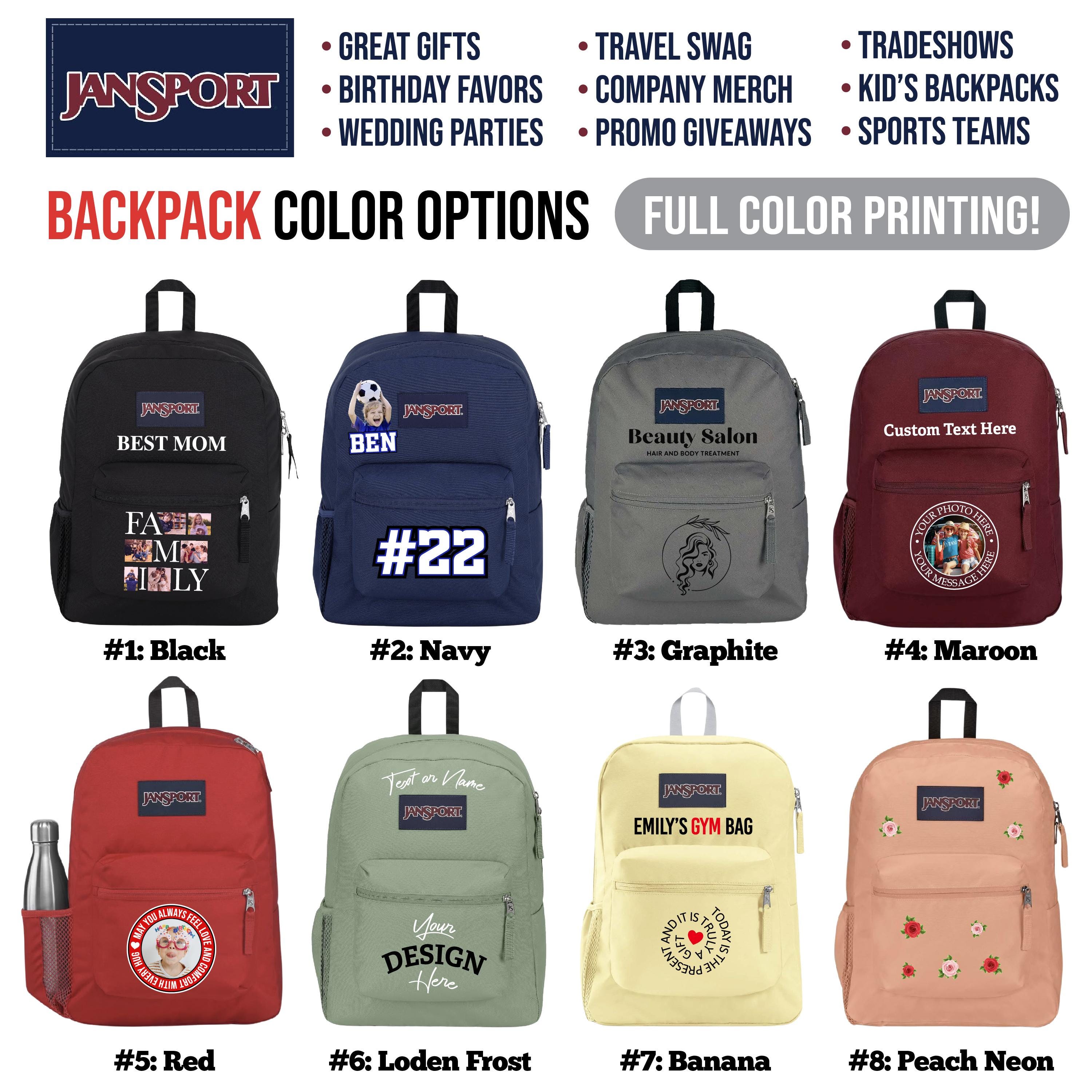 Custom Jansport Backpacks | Name, Logo, Text, Photos or Design | Shoulder Bag | Carry Bag | Logo | Kids Backpack | School, Work, Travel, Gym - Etsy Custom Jansport Backpacks | Name, Logo, Text, Photos or Design | Shoulder Bag | Carry Bag | Logo | Kids Backpack | School, Work, Travel, Gym - Etsy