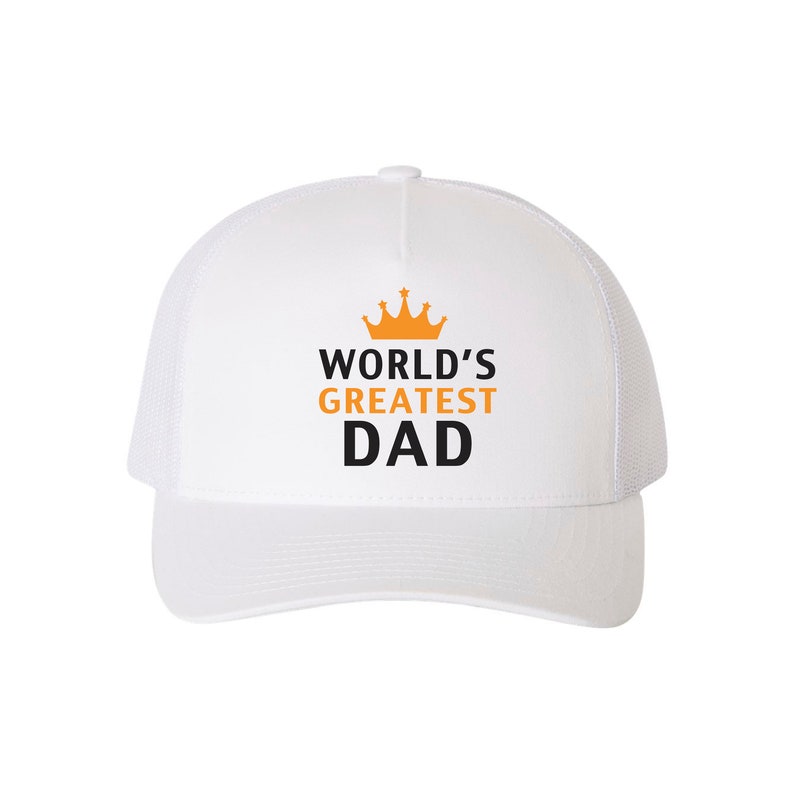 World's Greatest Dad Trucker Hat Father's Day Gift Etsy
