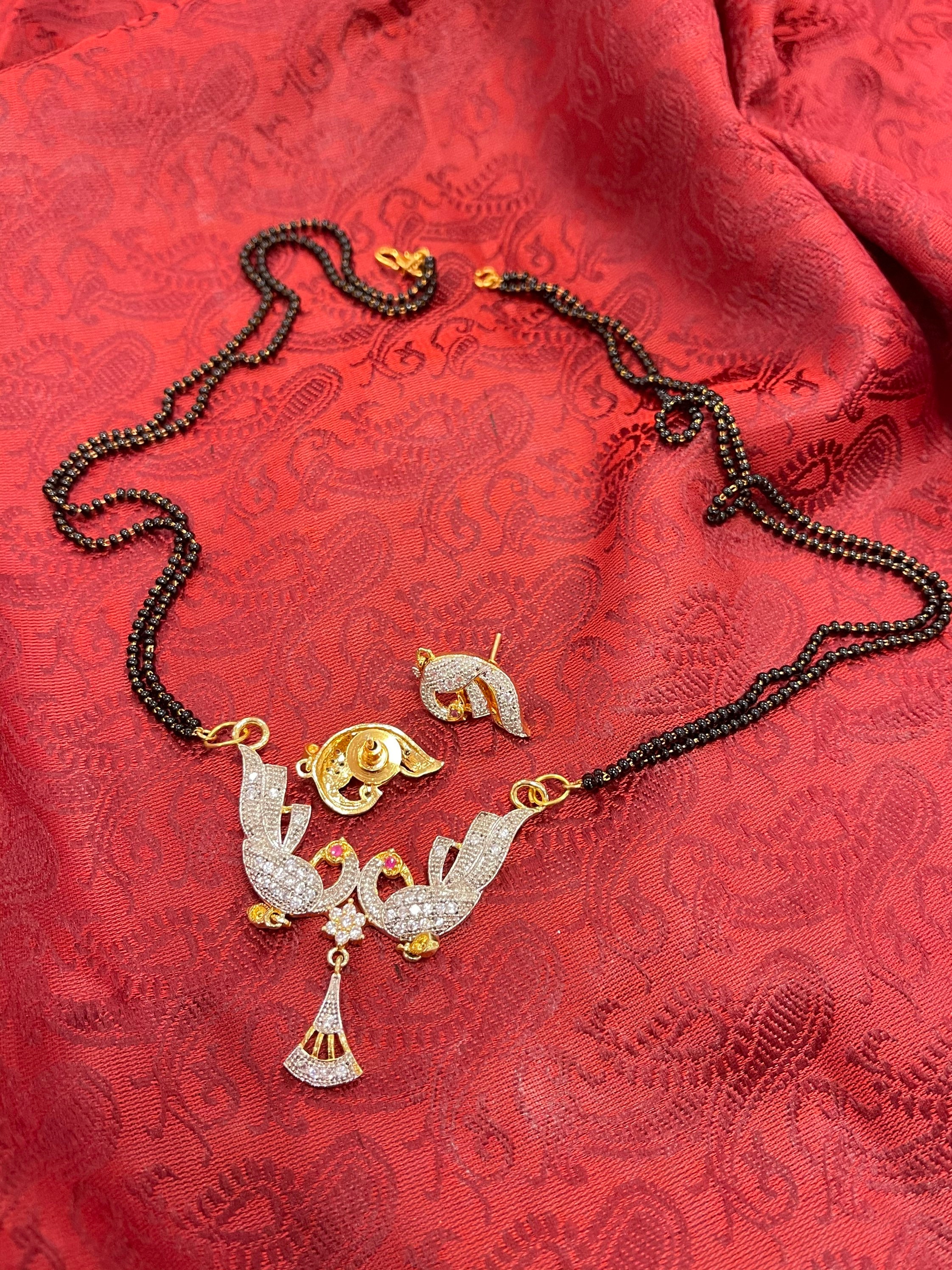 Peacock mangalsutra clearance