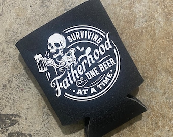 Surviving Fatherhood Can Cooler | Father’s Day gift | One beer at a time dad gift