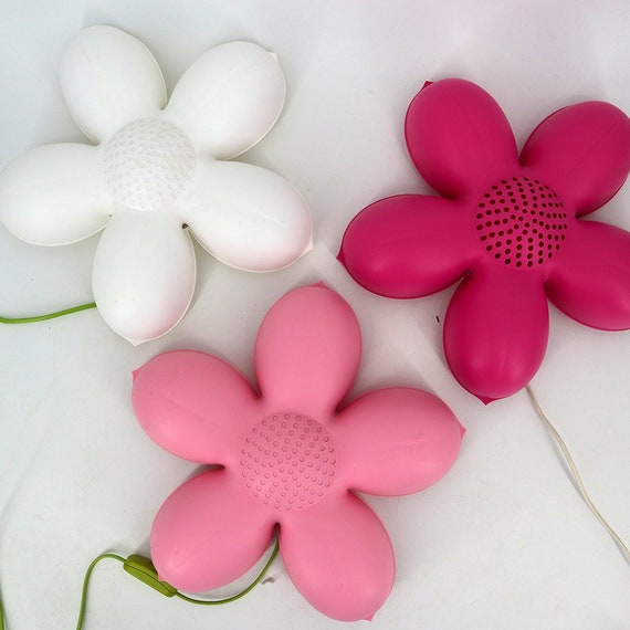 IKEA Smila Flower Wall Lamp pink & White Etsy