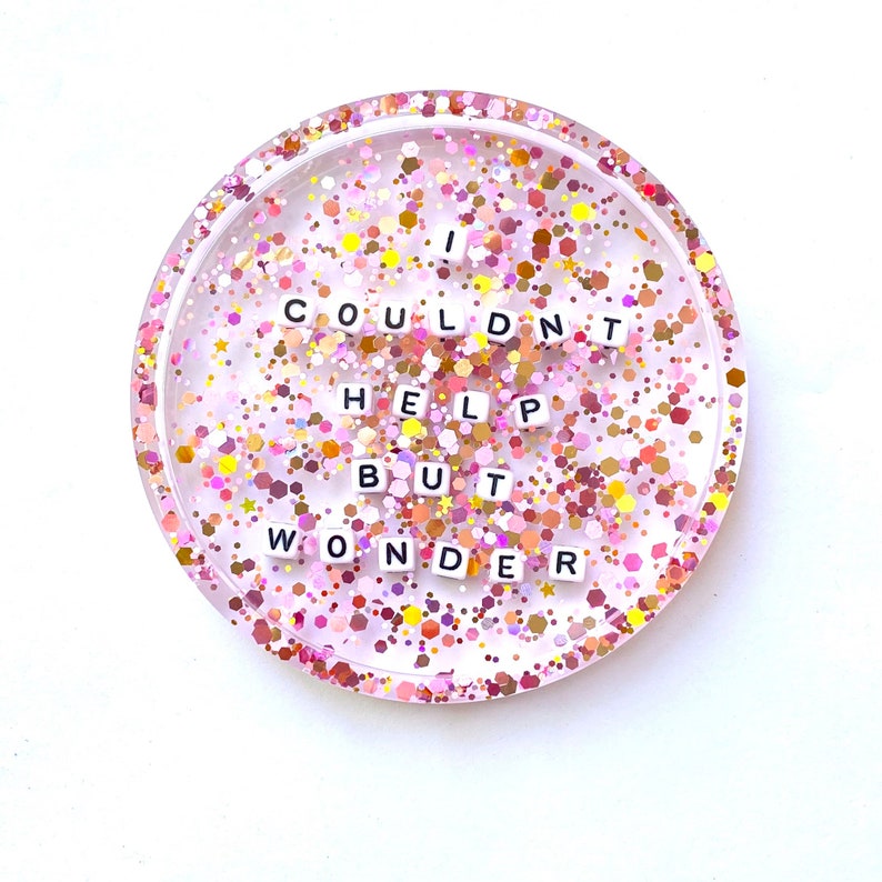 I Couldnt Help But Wonder Satc Sex And The City Coaster Etsy