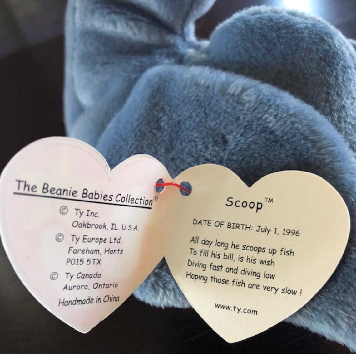 Rare 1996 Scoop Beanie Baby Etsy