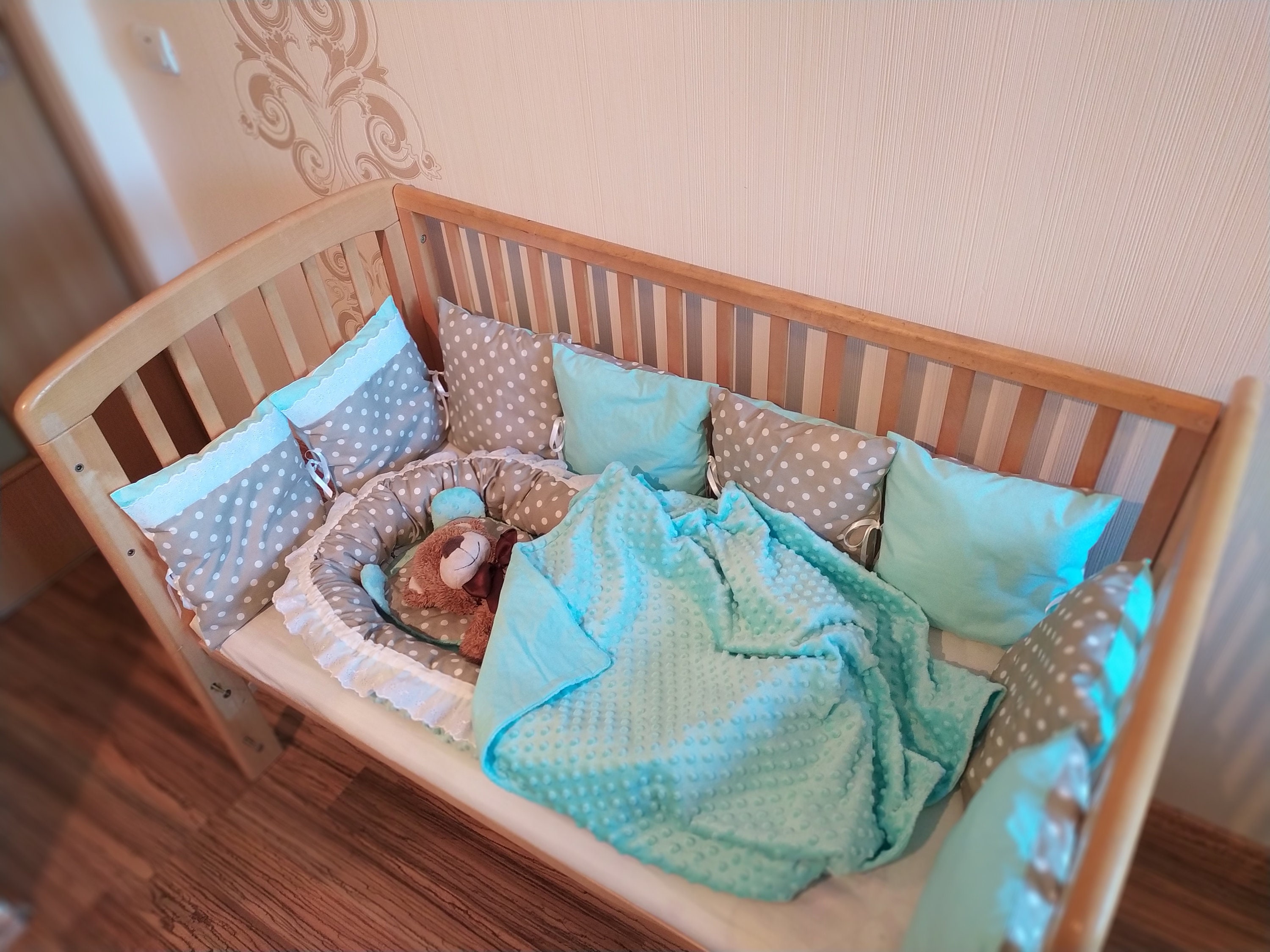 Personalized Baby Crib Set for Newborn.Very beautiful and Etsy