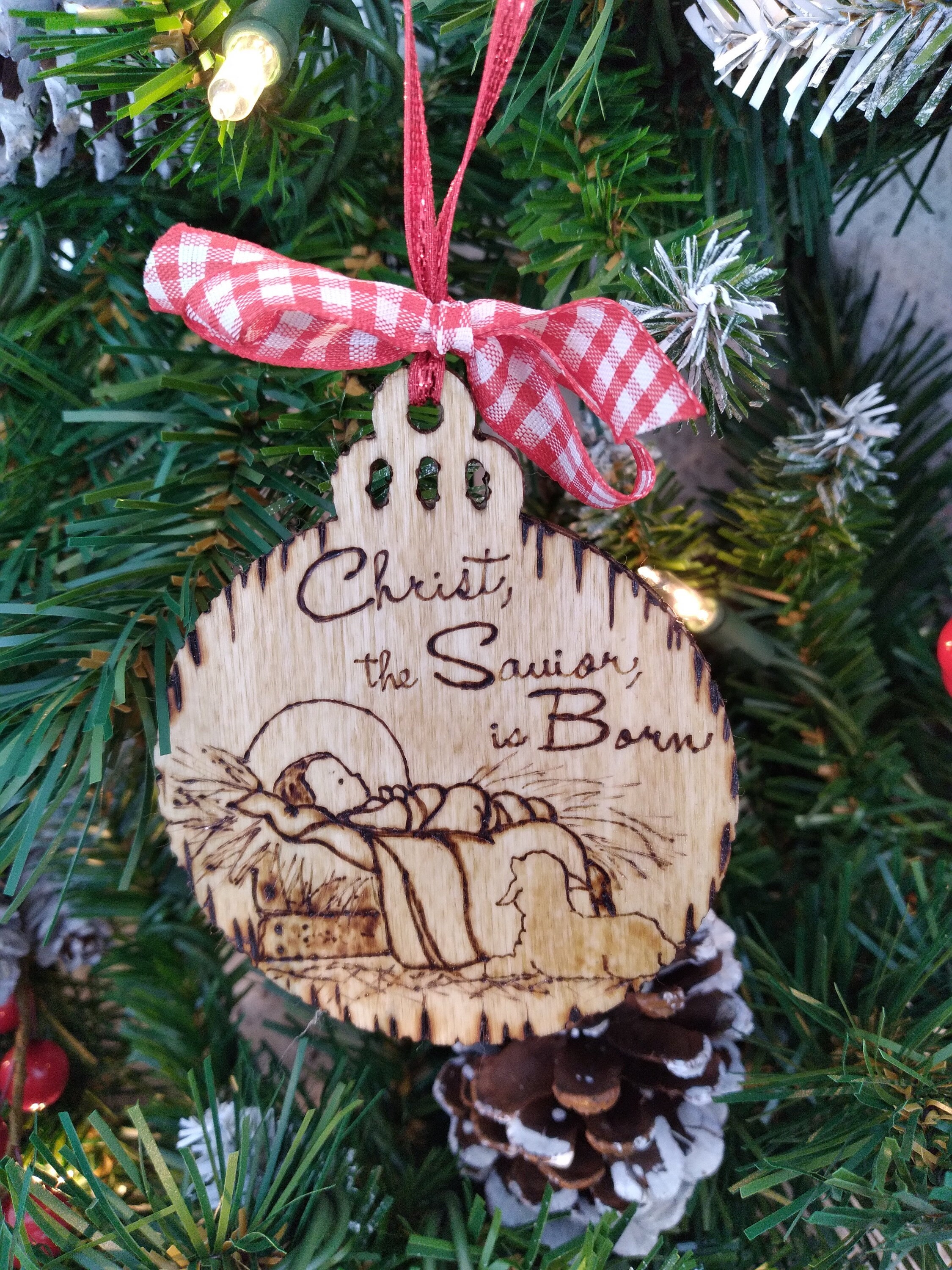 Rustic Wood-burned Ornaments - Project