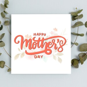 Tarjeta de feliz día de la madre / Tarjeta del Día de las Madres Felices / Tarjeta del Día de las Madres / Tarjeta del Día de la Madre linda para mamá / Tarjeta para el Día de la Madre
