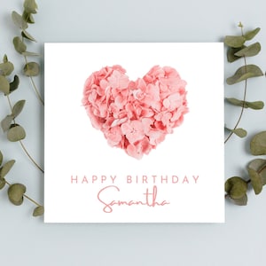 Personalisierte Geburtstagskarte | A6 oder Quadratische Karte | Alles Gute zum Geburtstag | Karte für Mädchen | Happy Birthday Karte | Geburtstagskarte 30er Jahre