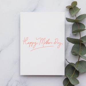 Tarjeta de feliz día de la madre / Tarjeta del Día de las Madres Felices / Tarjeta del Día de las Madres / Tarjeta del Día de la Madre linda para mamá / Tarjeta para el Día de la Madre