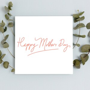 Tarjeta de feliz día de la madre / Tarjeta del Día de las Madres Felices / Tarjeta del Día de las Madres / Tarjeta del Día de la Madre linda para mamá / Tarjeta para el Día de la Madre