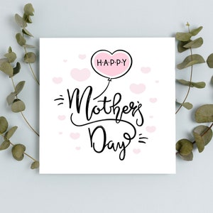 Tarjeta Feliz Día de la Madre / Tarjeta Feliz Día de las Madres / Tarjeta del Día feliz de las Madres / Linda Tarjeta del Día de las Madres para mamá / Tarjeta para el Día de las Madres